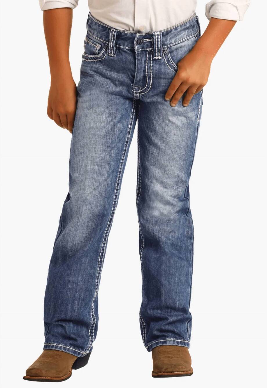 NEW ROCK & ROLL COWBOY boy's bb gun regular jeans in blue
